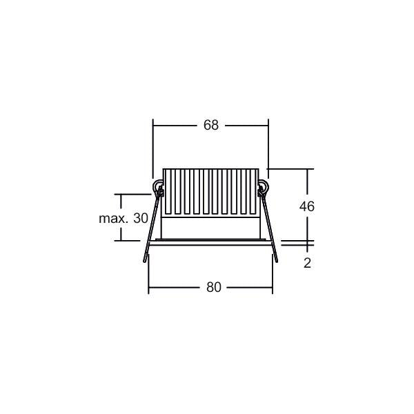 Brumberg Leuchten - Downlight/Strahler/Flutlicht LED-Einbaudownlight 230V 12650183