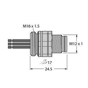 Turck - Zubehör/Ersatzteile für Steuerungen Flanschstecker EC-FSDW4.54-0.5/16