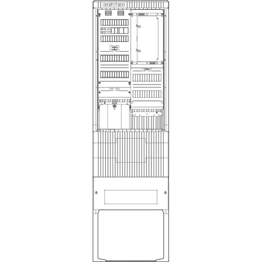 ABN - Zähler-Komplettschrank Zähleranschlusssäule SZ205ZA1403 1 ZP APZ 4pol