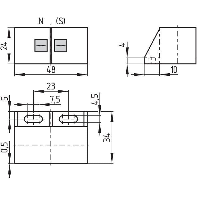 Schmersal - Magnetischer Näherungsschalter Magnetschalter BP 31 S geprüft