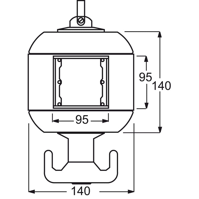 Busch-Jaeger - Abdeckplatte für Installationssäule Energieeinheit 0239-0-0012  − 1 Stück
