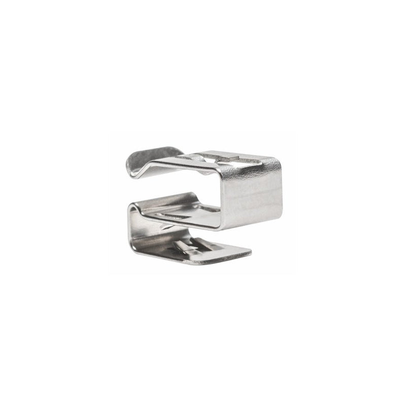 HellermannTyton - Befestigungssockel und -element für Kabelbinder Metal Edge Clip MSC2LP MSC2LP SS 100 St. − 100 Stück