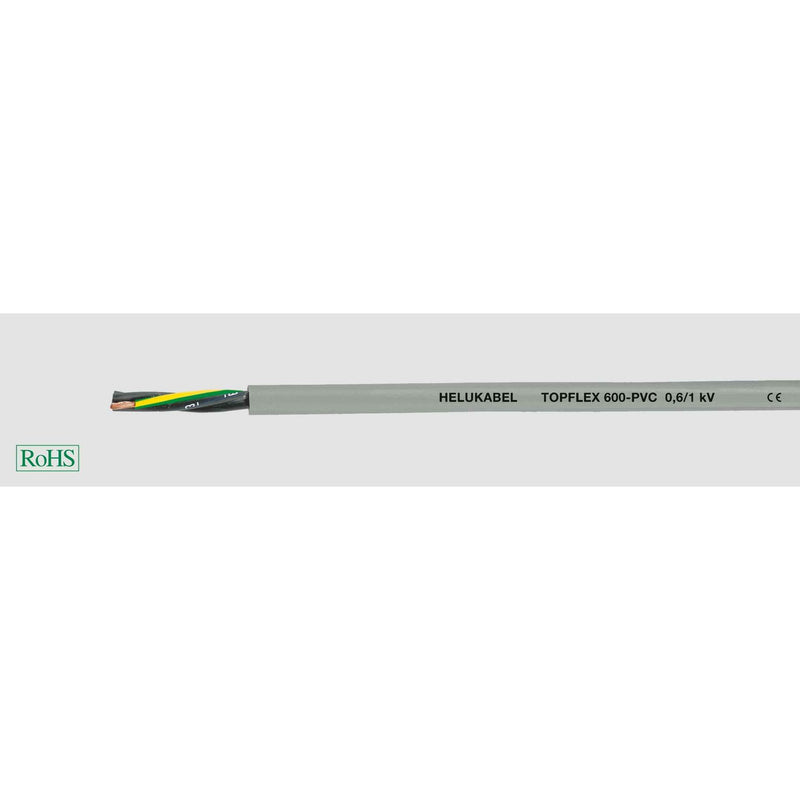 Energiekabel < 1 kV, für ortsveränderlichen Einsatz HEL TOPFLEX 600-C-PVC 4G TOPFLEX 600CPVC4G2,5 2,5 Motor,Servo,Gebe