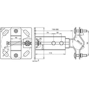 DEHN - Zubehör/Ersatzteile für Erdung und Blitzschutz Wandbefestigung WB D40.50V150.200V2A NIRO f.Rohre D40-50