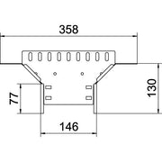 OBO Bettermann - Anbau-Abzweigstück für Kabelrinne Anbau-Abzweigstück RAA 615 A2 Kabelrinne 60x150