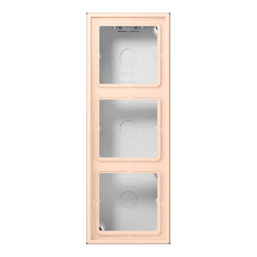 Jung - Aufputzgehäuse für Unterputzgerät Aufputz-Kappe 3fach LC 583 A 228 rose pale (32091)