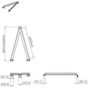 Vogels - Halterung für Audio-/Videosysteme Curved Wandhalter Basisset PFA9141 sw Barco UniSee,lang