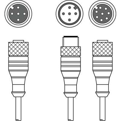 Leuze - Konfektioniertes Sensor-Aktor-Kabel Verbindungsleitung KY1 M12A5mM12ASPUR − 1 Stück