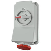 Mennekes - CEE-Steckdose abschaltbar, abgesichert (IEC 60309) Wanddose Duo HW/VN 5536 16A,7p,6h,400V,IP44