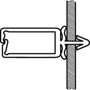 HellermannTyton - Befestigungsschelle für Kabel/Rohre Kabelhalter WPC10 − 500 Stück