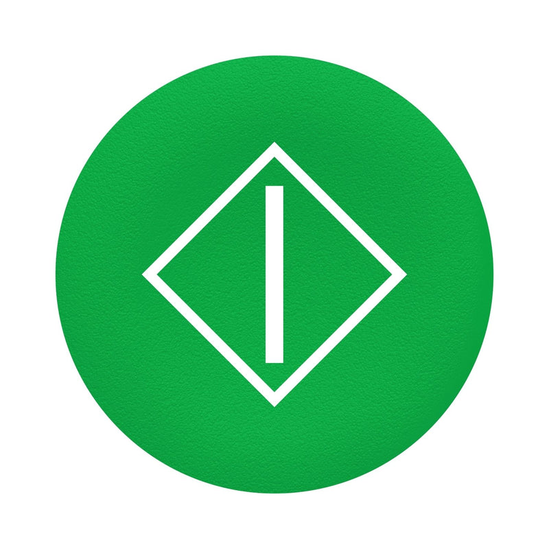 Schneider Electric - Kalotte, Linse Frontelement, grün ZBA346 f. Drucktaster − 10 Stück