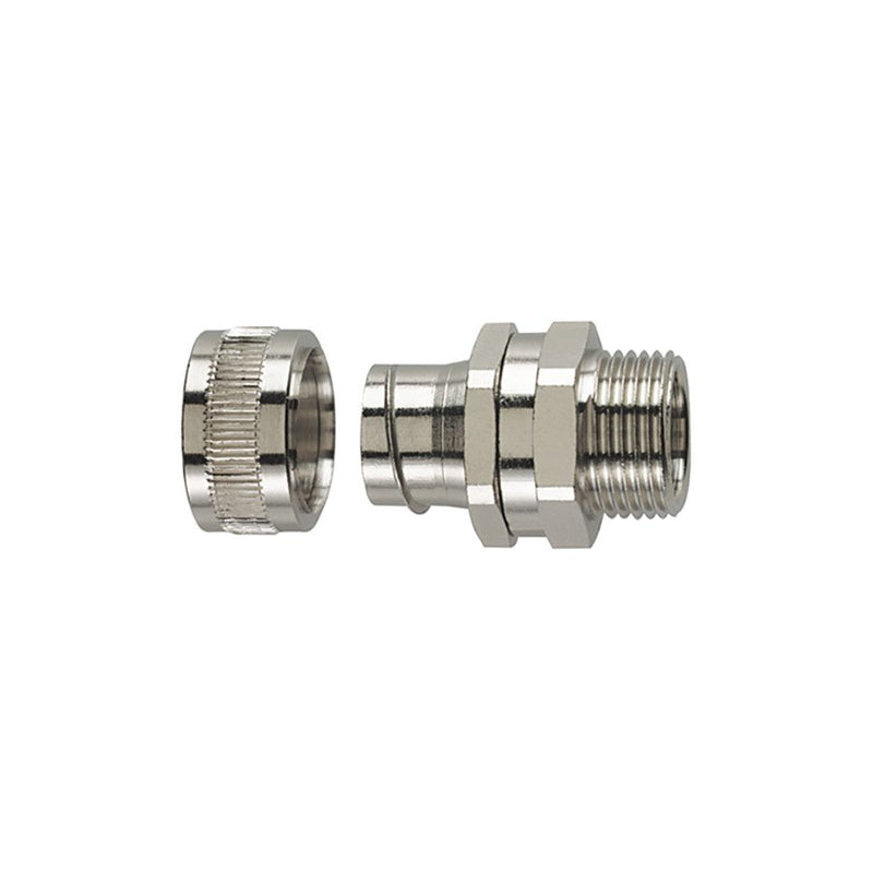 HellermannTyton - Metall-Schutzschlauch-Verschraubung Metallverschraubung SSC12-SM-M16-SS316ML dreh. Außengewinde