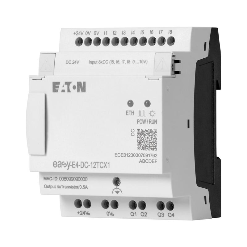 Eaton - Logikmodul Steuerrelais EASY-E4-DC-12TCX1 8 digitale Eingänge
