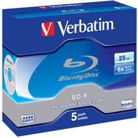 Verbatim - Speichermedium digital BD-R 43715 (VE5) 25GB/1-6x,Jewelcase