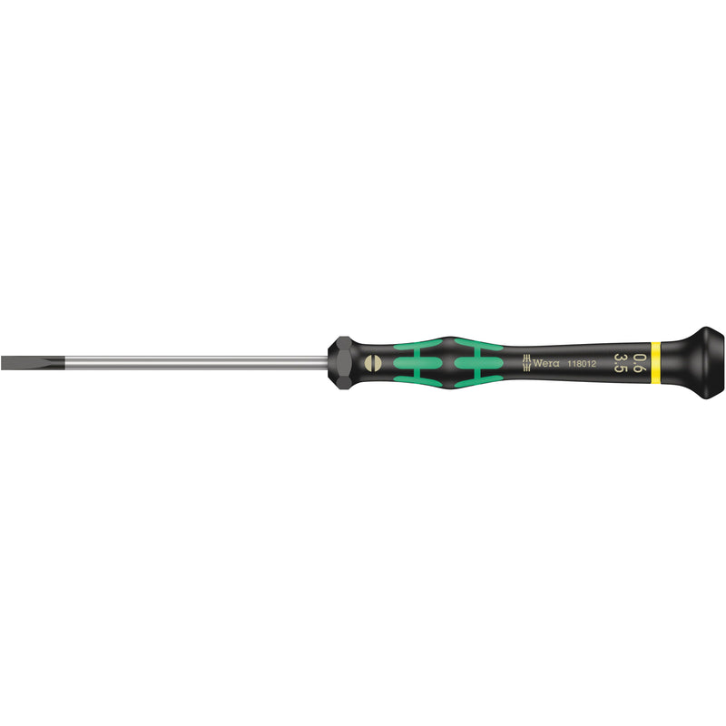 Wera - Schlitz-Schraubendreher Elektron. Schraubendreher 118012 0,60x3,5x80mm