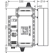 Hensel - Verteilerbaugruppe mit Leistungsschalter PV-Freischaltstelle Mi AE 1244 150kVA, 4-p. m.LS+NA