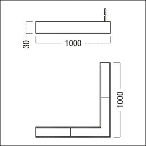 Zumtobel Group - Elektrisches Zubehör/Ersatzteile für Leuchten Winkelverbinder 90° SUP2 TRACK #60210835 (elektrisch)