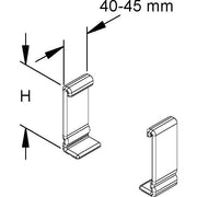 Niedax - Schutzkappe/Abdeckung für Stiel/Profilschiene Schutzkappe SKK 100 (1Paar) − 10 Packung