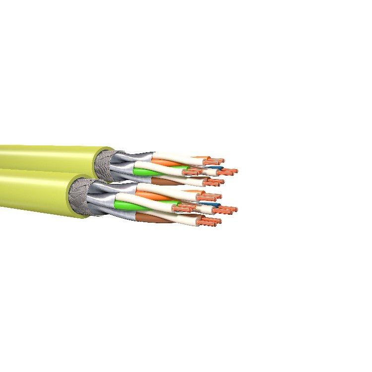 KERPEN DATACOM - Daten- und Kommunikationskabel MegaLine F10-130 Kat. 7A, F10-130 DX-Cca-T500 8P S/FTP AWG22 lime. − 500 Meter
