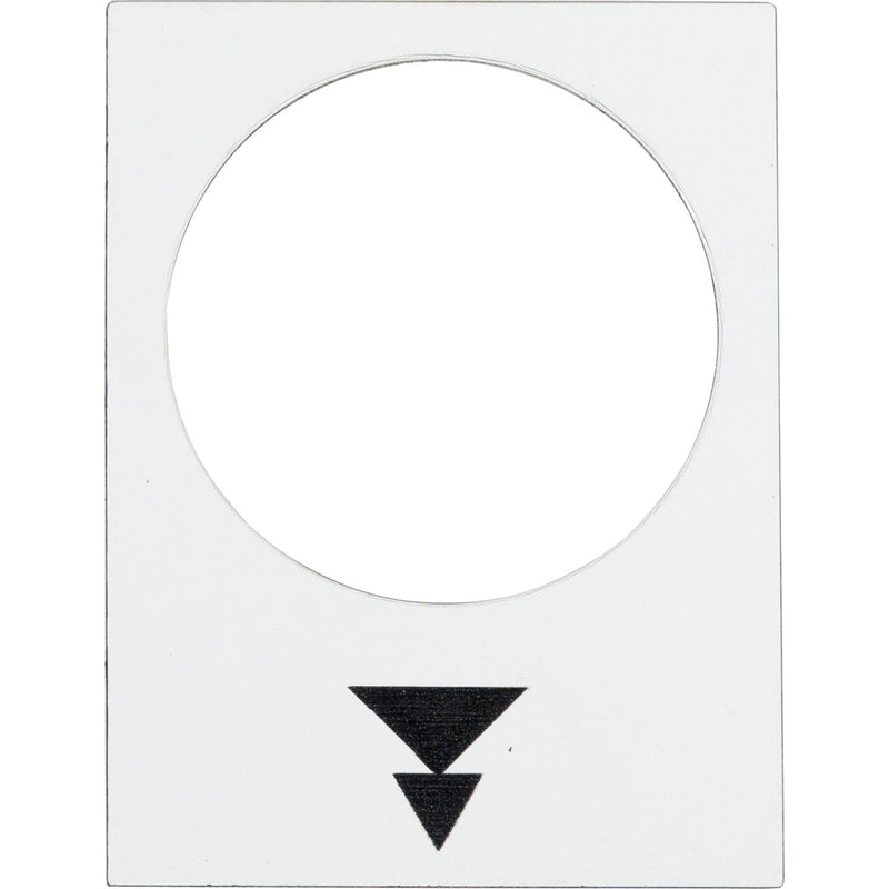 Schneider Electric - Bezeichnungsschild für Befehlsgeräte Symbolschild ZB2BY4953 ws