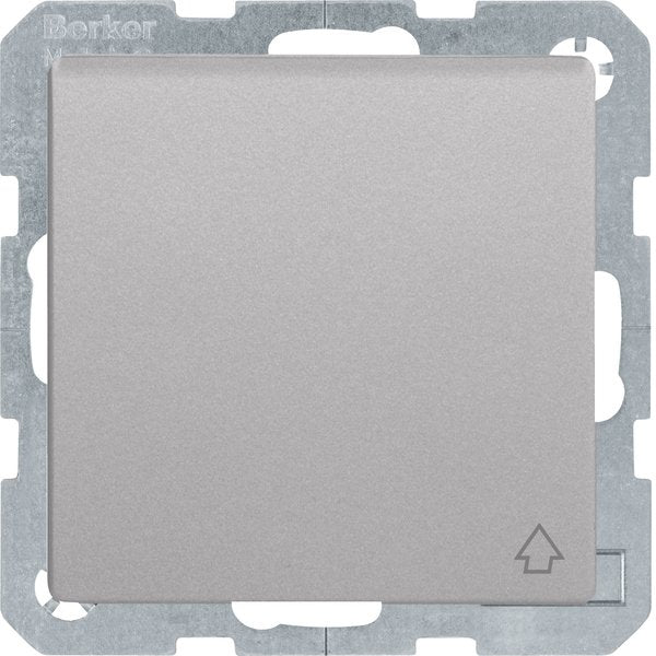 Berker - Steckdose SCHUKO-Steckdose alu/lack 47516064 mit Klappdeckel