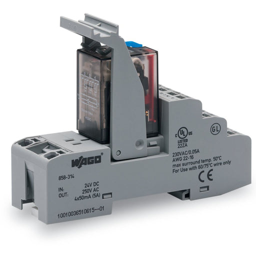 WAGO - Schaltrelais Relais-Baustein 858-314 24VDC 4XUM AU