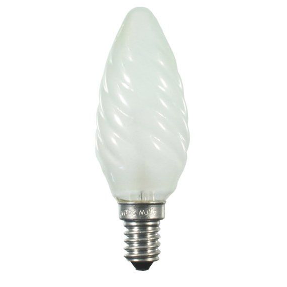 Scharnberger+Hasenbein - Allgebrauchsglühlampe Kerzenform Kerzenlampe gedreht 40813 E14 230V 40W matt