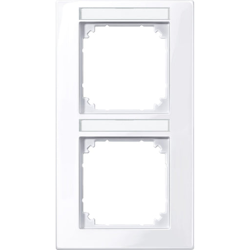 Merten - Abdeckrahmen M-PLAN-Rahmen 2f. 513225 beschriftbar, senkr