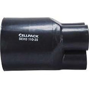 Cellpack - Aufteilkappe Schrumpf-Aufteilkappe SEH2/30-10/schwarz für 2x2.5-25qmm − 20 Stück