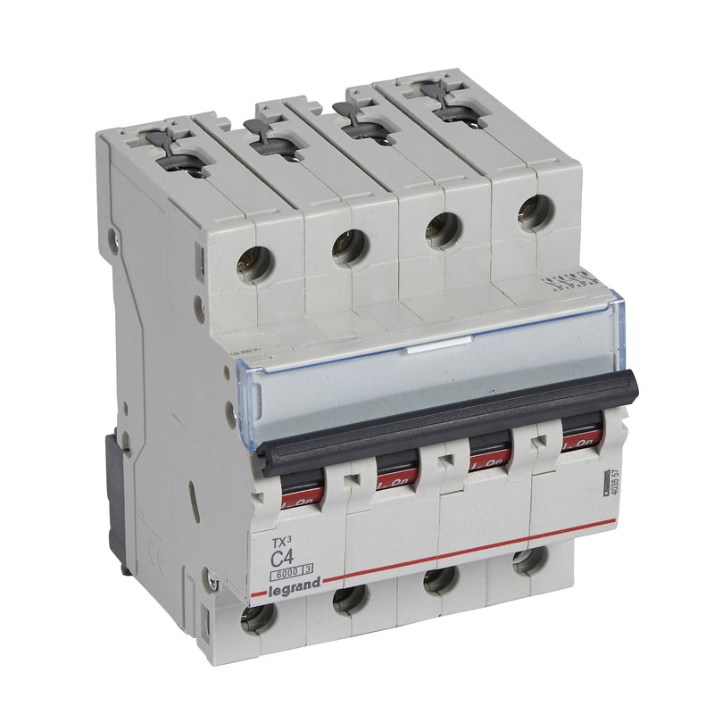 Legrand - Leitungsschutzschalter Legrand 403557 C4A 4-polig 6kA