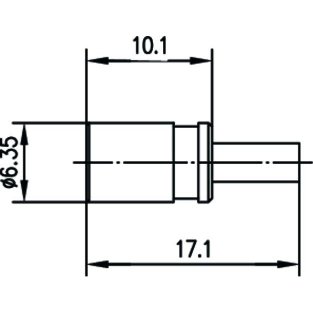 Telegärtner - Koax-Steckverbinder SMB-Kabelbuchse cr/cr AU 100024878 G7 (RG316/U) − 5 Stück