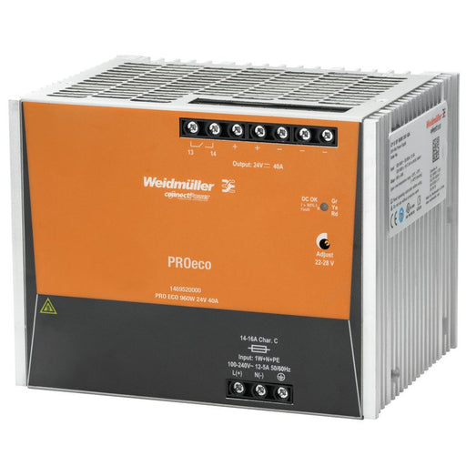 Weidmüller - Gleichstromversorgung Schaltnetzgerät PRO ECO 960W 24V 40A