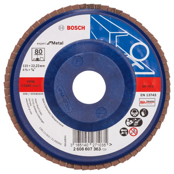 Bosch - Trenn-/Schleifscheibe Fächerschleifscheibe X551 2608607363 Expert for Metal