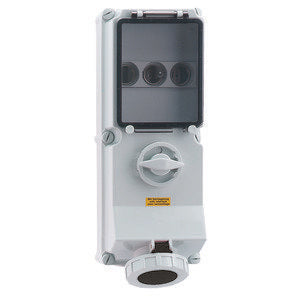 Bals Elektrotech - CEE-Steckdose abschaltbar, abgesichert (IEC 60309) Wandsteckdose abschaltbar 17547 verriegelt abgesich