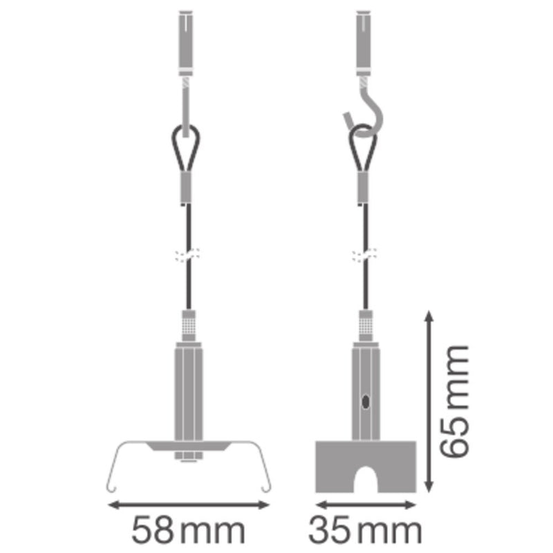 Ledvance - Mechanisches Zubehör/Ersatzteile für Leuchten Seilaufhänger-Set (VE2) TRUSYSFLEXSUSP.KIT