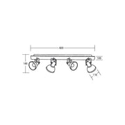 Brumberg Leuchten - Decken-/Wandleuchte Anbauleuchte 4x E14 57114180