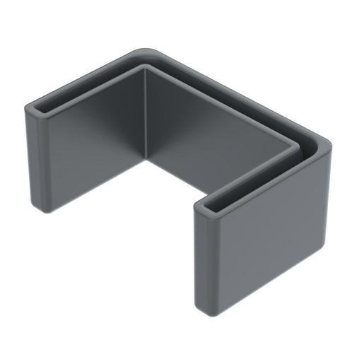 OBO Bettermann - Schutzkappe/Abdeckung für Stiel/Profilschiene Schutzkappe für US 3-Stiel US 3 KS SW 25x50 Polyethylen − 20 Stück