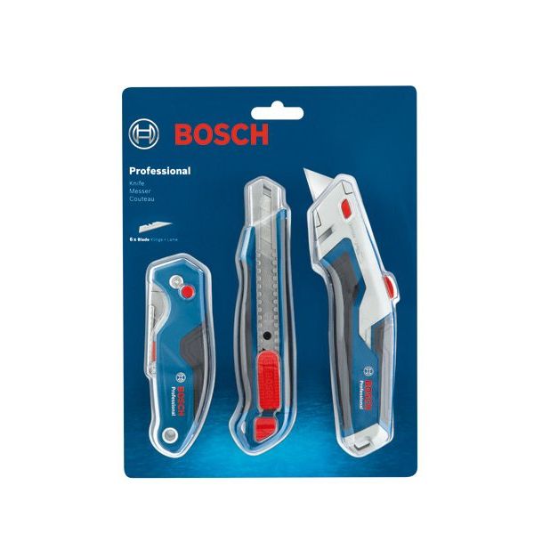 Bosch - Messerset Messer Messer-Set, 3-tlg. 1600A027M4