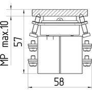 Schmersal - Installationsschalter KREUZSCHALTER WKSC521