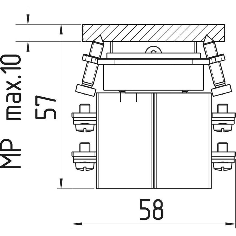 Schmersal - Installationsschalter KREUZSCHALTER WKSC521