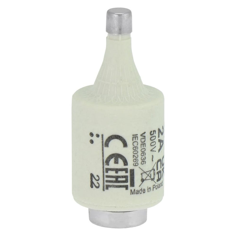 Eaton - D-Sicherungseinsatz Sicherungseinsatz Nieders. FUSE 2A DI#2D27Q 2A AC 500V 50kA − 25 Stück