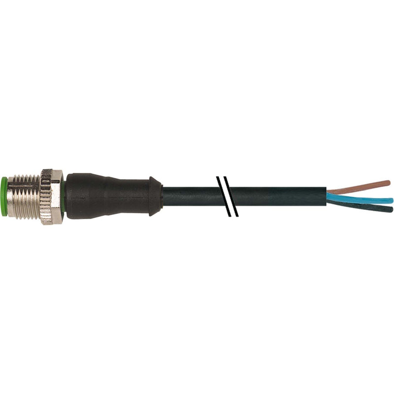Murrelektronik - Konfektioniertes Sensor-Aktor-Kabel M12 Stecker gerade 7000-12021-6141000 10m 4x0,34qmm sw − 1 Stück