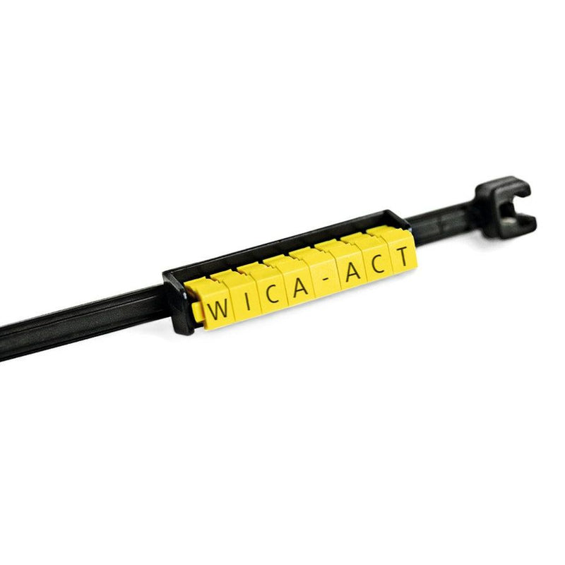 HellermannTyton - Kabelmarkierungssystem WIC Kennzeichnungsclip 561-06000(100) − 10 Stück