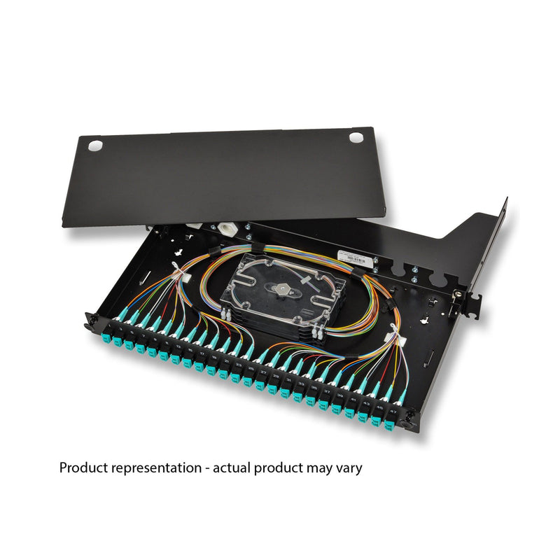 Corning - Patchpanel LWL LWL-Gehäuse ausziehbar LAN1-12E7-PGTL-B vorbestückt