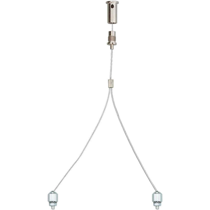 Ridi-Leuchten - Mechanisches Zubehör/Ersatzteile für Leuchten Seilpendel L=1,5m ZSPTS m.Deckenbef.u.Klemme  − 1 Stück
