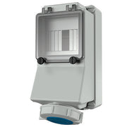 Mennekes - CEE-Steckdose abschaltbar, abgesichert (IEC 60309) Wanddose 7128 16A,3p,6h,230V,IP67