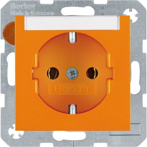 Berker - Steckdose SCHUKO-Steckdose or/gl 47508907 m.Beschriftungsfeld