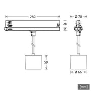 LTS Licht&Leuchten - Pendelleuchte LED-Pendelleuchte ORYOP1011093015DALws 3000K DALI
