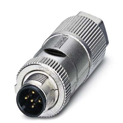 Phoenix Contact - Rundsteckverbinder, feldkonfektionierbar (Industriesteckverbinder) Sensor-/Aktor-Steckverb. SACC-MS-5QO #1413991 5-pol.St.gerade M12