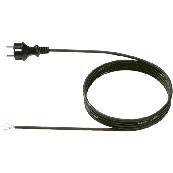 Bachmann - Netzanschlussleitung Schutzkontakt-Zuleitung 322.174 16A/250V,2m,sw